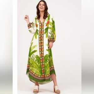 Farm Rio Fresh Forest Midi Dress